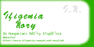 ifigenia mory business card